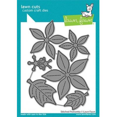 Lawn Fawn Lawn Cuts - Stitched Poinsettia
